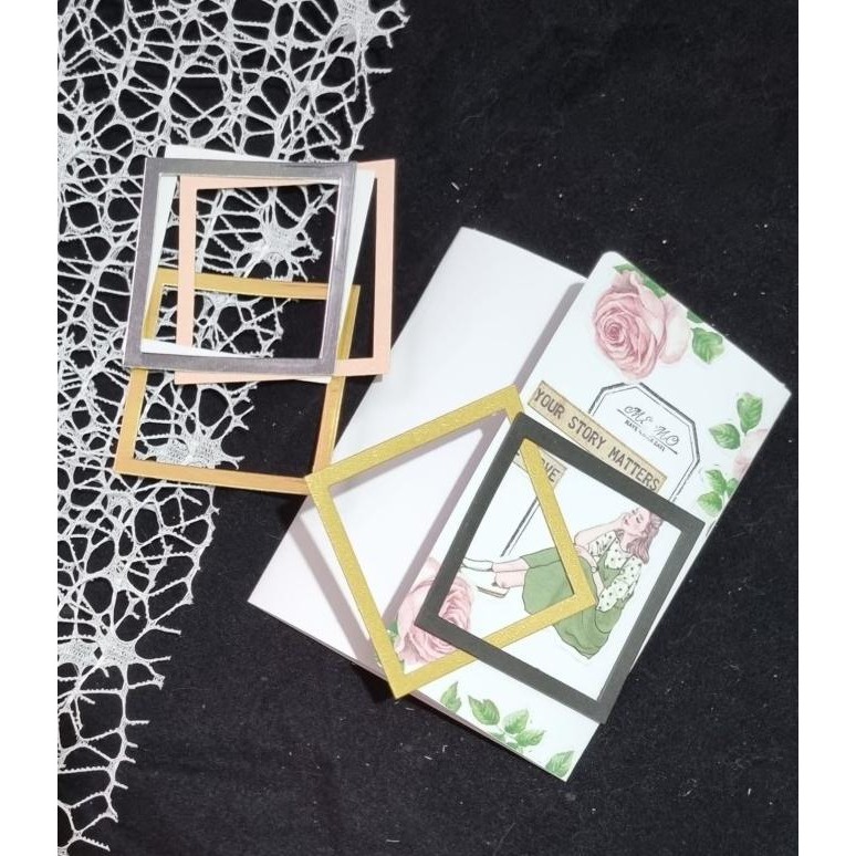 

Baru Die Cut Paper Frame - Kerta Dekorasi Journal Motif Frame