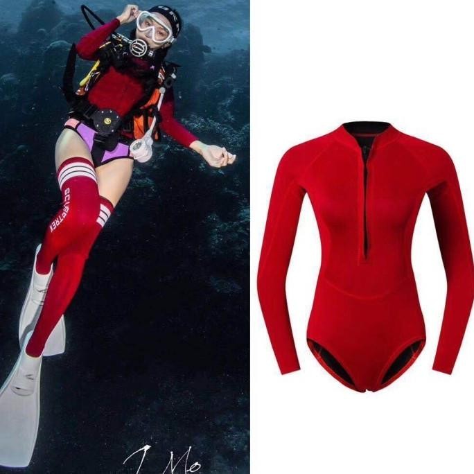 NEW Wetsuit wanita 2mm neoprene divingsuit woman