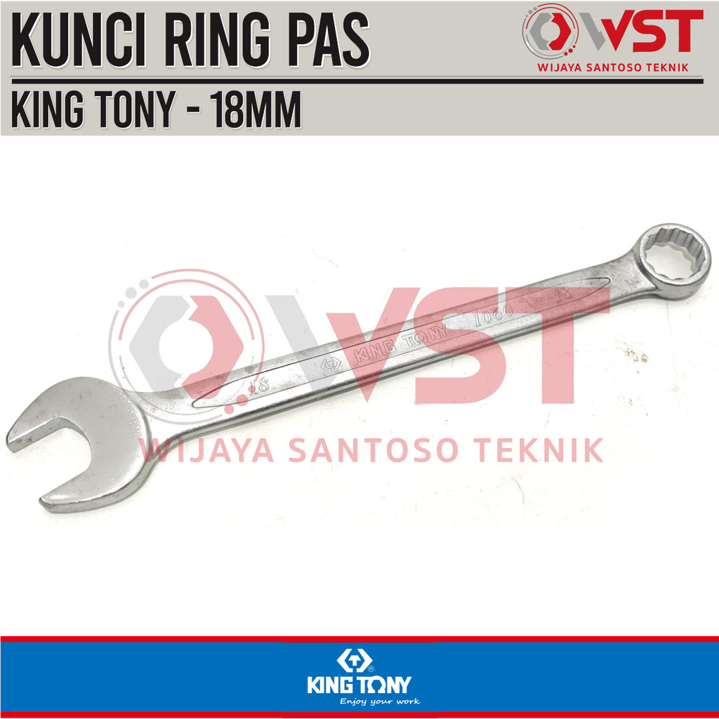 King Tony Kunci Ring Pas 18mm / Kunci Kombinasi 18 mm Pas Ring