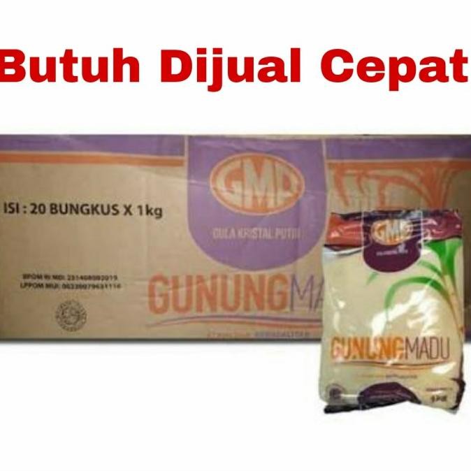 

GULA GMP KEMASAN 1 KG ( 1 DUS / 20 PCS)[Gosend-GrabExpress]