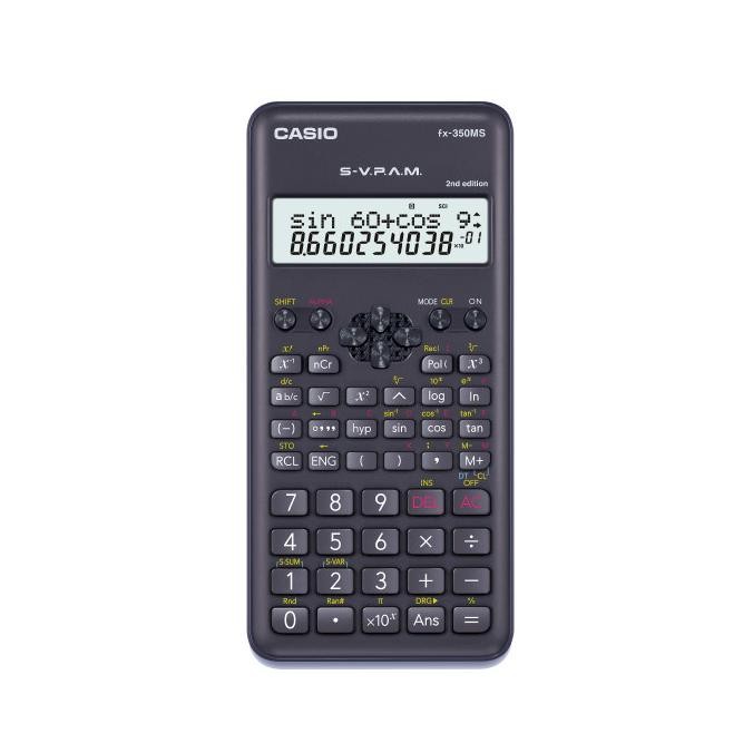 

Casio Fx-350Ms 2Nd Ed - Kalkulator Sekolah - Scientific - 240 Fungsi