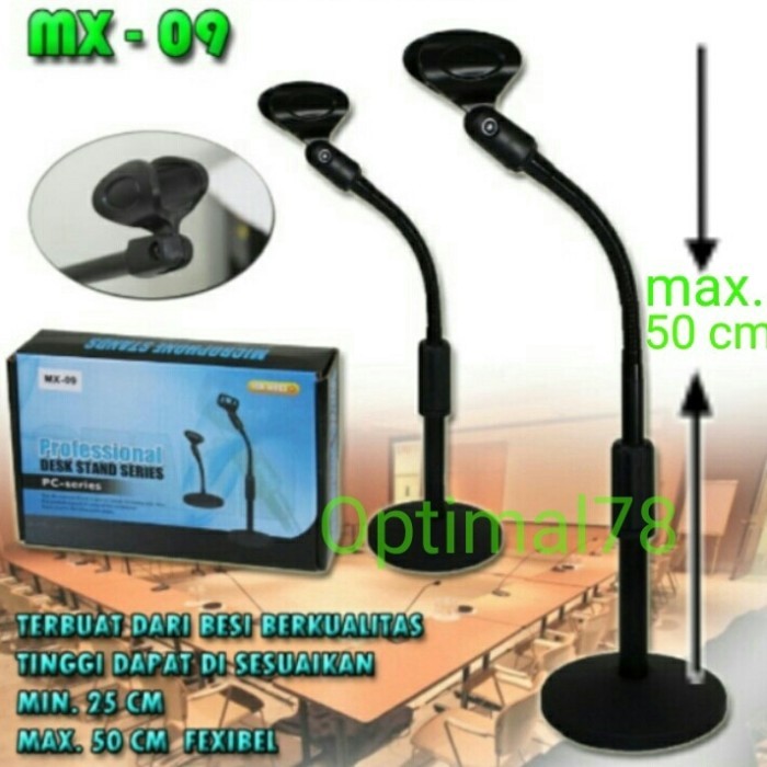 Termurah Stand Mic Meja Fleksibel Full Besi