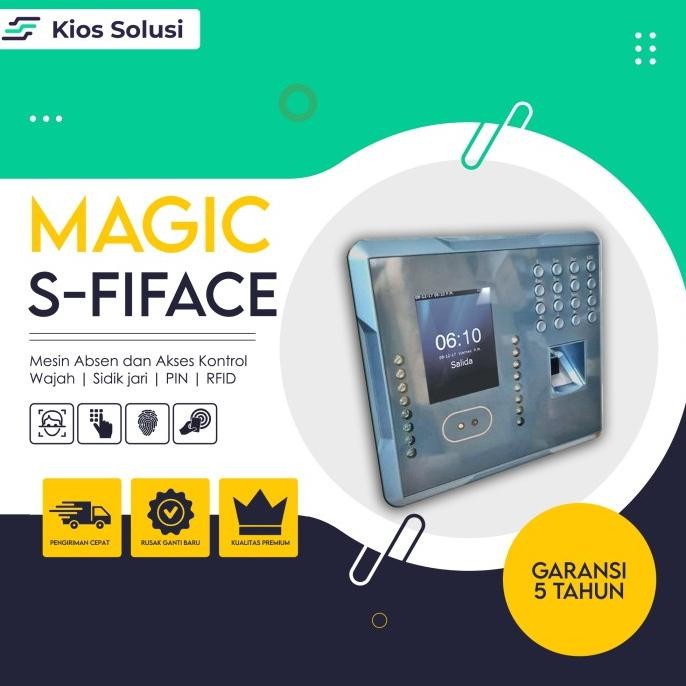 

Baru Mesin Absen | Akses Kontrol | Wajah | Rfid | Sidik Jari Magic S-Fiface Kualitas Premium