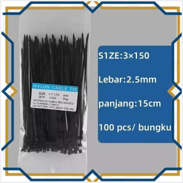 

[ITC55] KABEL TIES NYLON CABLE TIE 2,5 X 150MM (15CM)