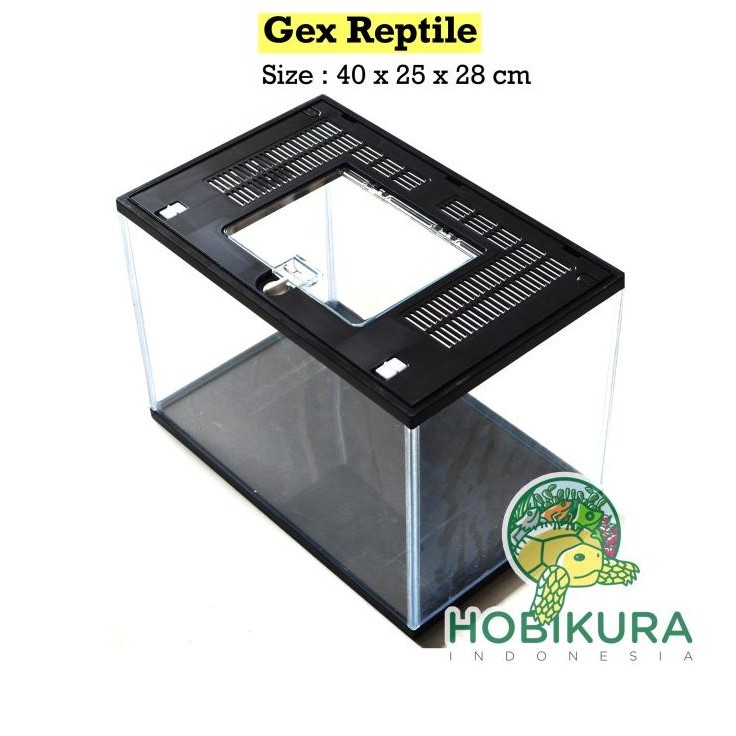Gex Reptile Aquarium M / Kandang Kadal Gecko Ular Kura Air Res Brazil