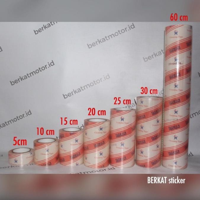 

TERBARU - TRANSFER / MASKING TAPE TRANSIGN 20 cm LAMINASI CUTTING STICKER STIKER
