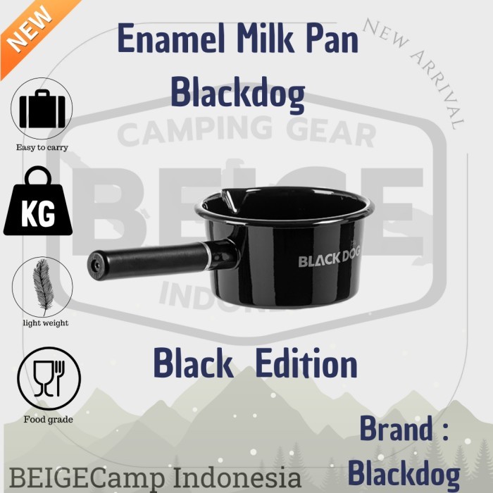 OBRAL Beige milk pan panci camping outdoor Blackdog