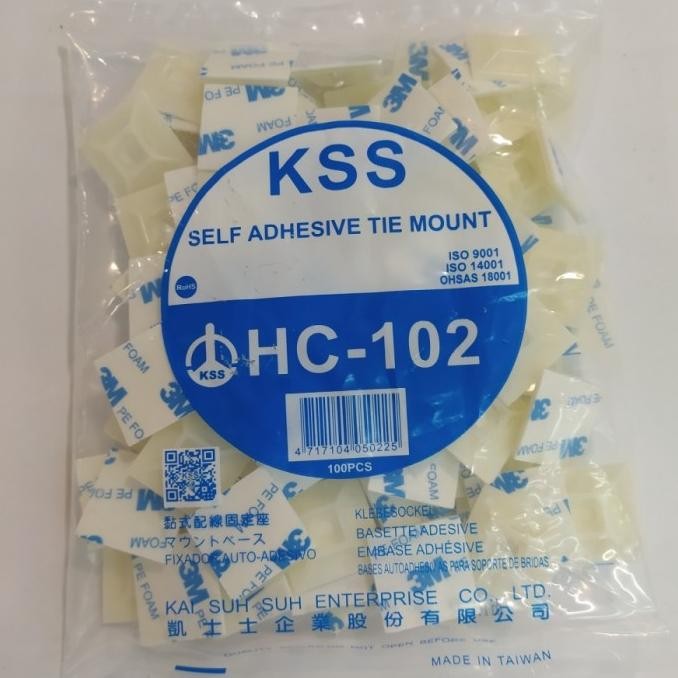 

KSS Self Adhesive Tie Mount HC-102 (PEREKAT 3M)