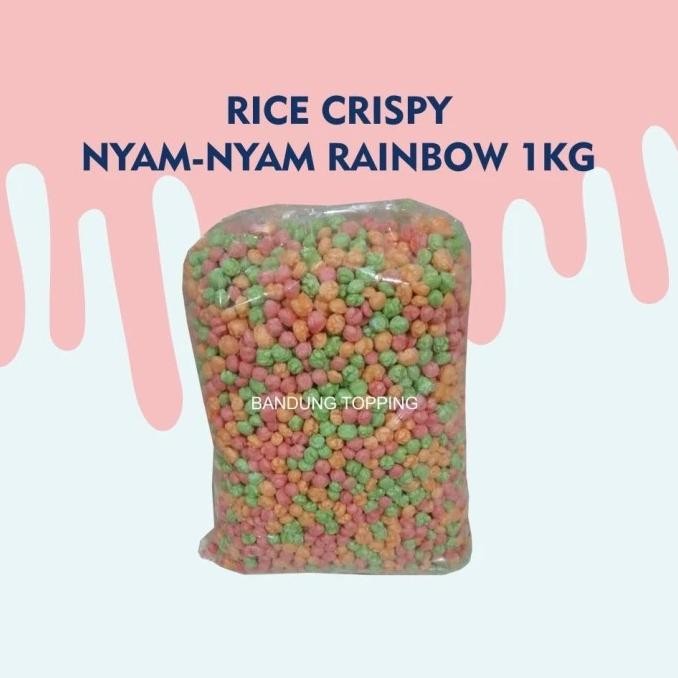 

Rice Crispy Warna 1Kg / Bola Nyam-Nyam