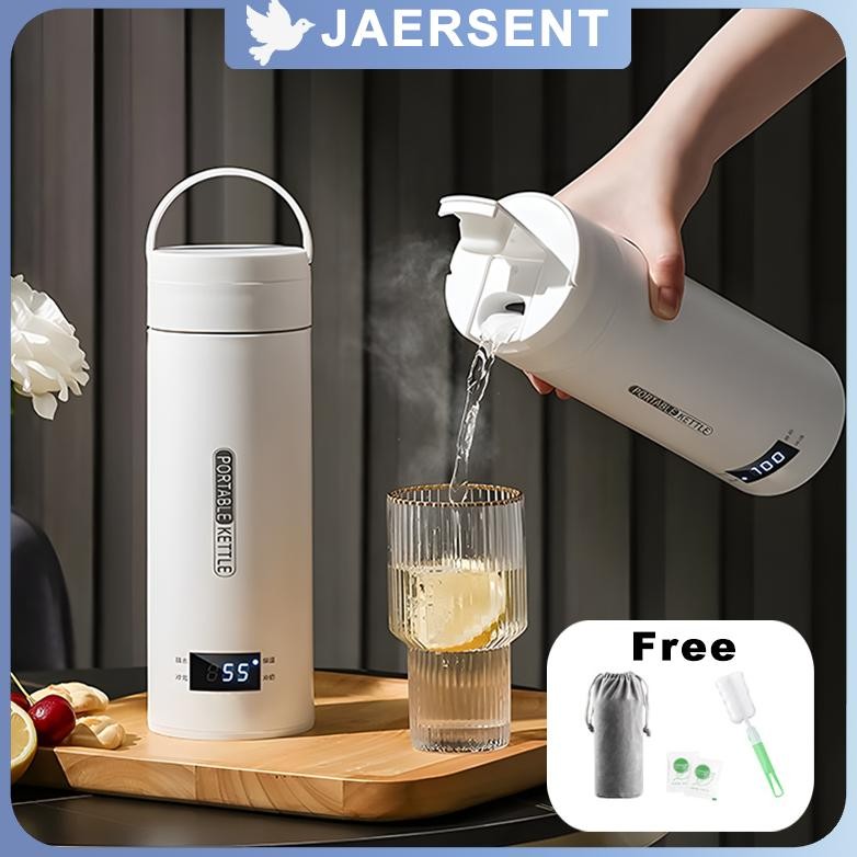 Pemanas Air Listrik Mobil Electric Thermos Kettle Portable 500 ml Portable Dengan Pemanas