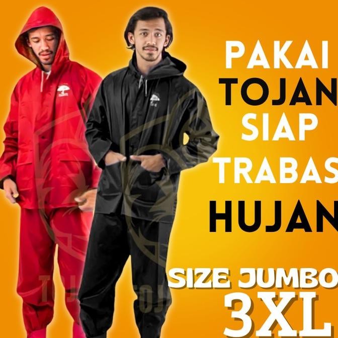 HRG DISKON JAS HUJAN MANTEL RAINCOAT PREMIUM PRIA WANITA BY TOJAN