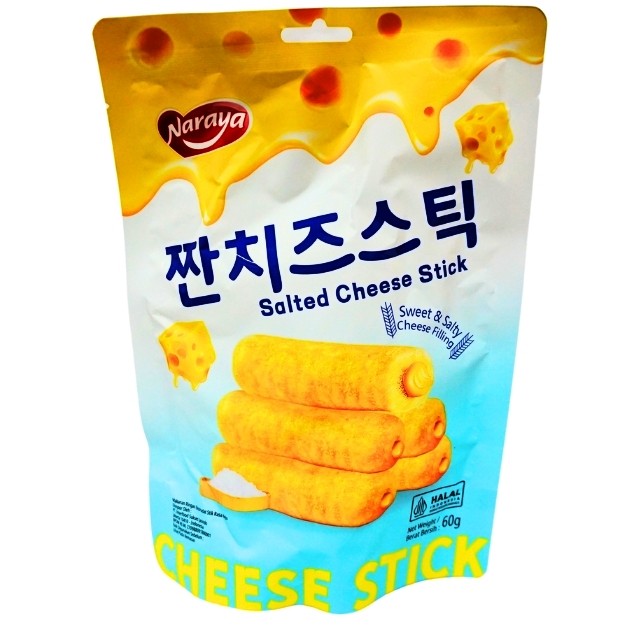 

S20893 NARAYA SALTED CHEESE STICK BISCUIT 60GR MAJU BERSAMA (20250308)