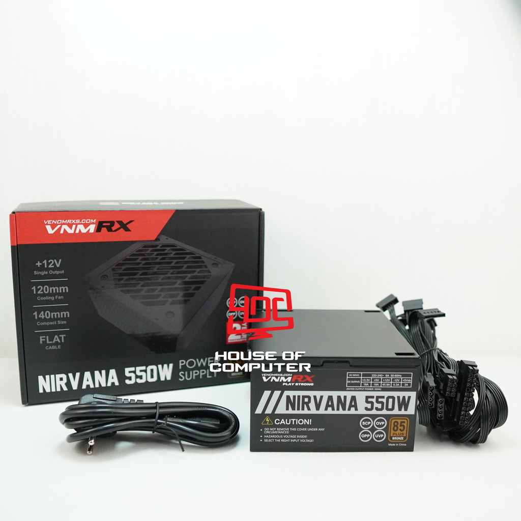 POWER SUPPLY PSU VENOM RX NIRVANA 550W 85+ BRONZE