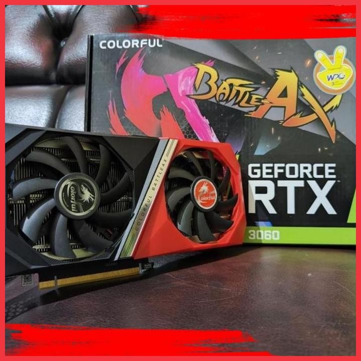 (ONEL) [BEKAS] COLORFUL GEFORCE RTX 3060 BATTLE AX 12GB D6 | GARANSI ON 2024