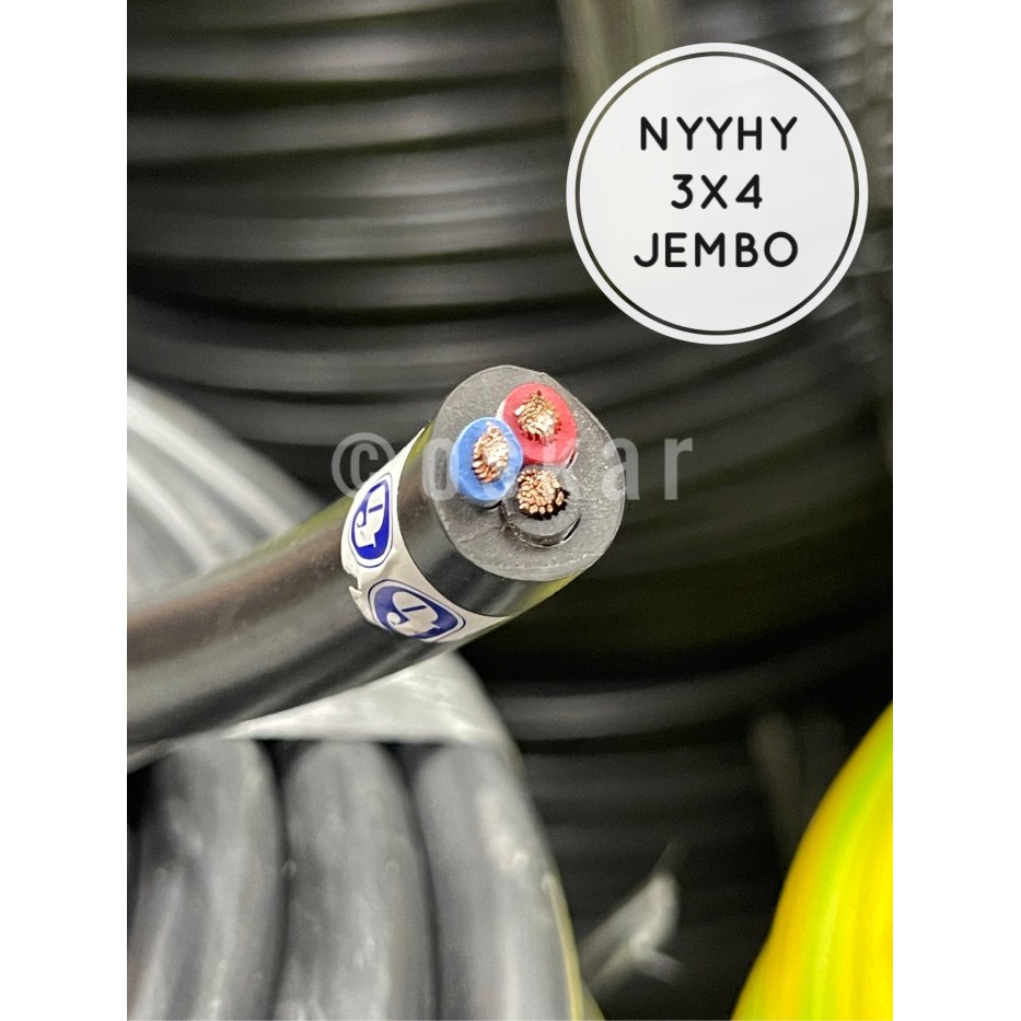 NEW KABEL SERABUT NYYHY 3X4 JEMBO