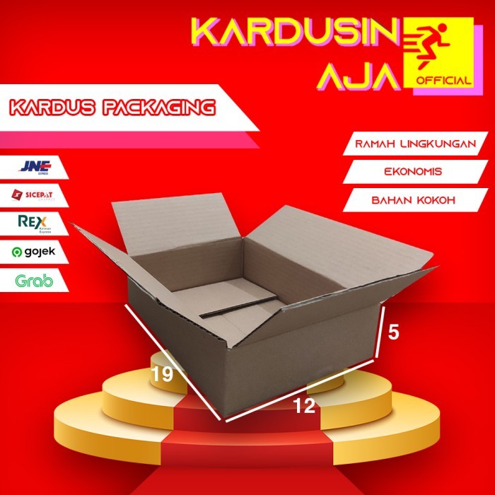 

19X12X5 CM KARDUS BOX PACKAGING PACKING KARTON DUS KOTAK SHEET POLOS