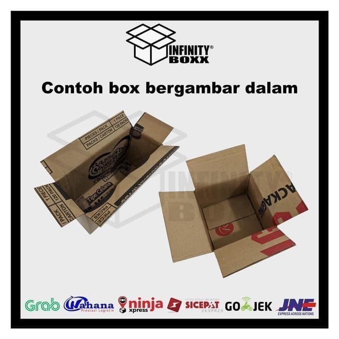 

kardus box packaging packing 12x12x6 cm