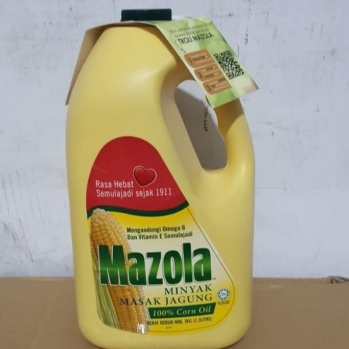 

3.3 KG MINYAK JAGUNG MAZOLA MINYAK MASAK 100% CORN OIL HALAL MALAYSIA