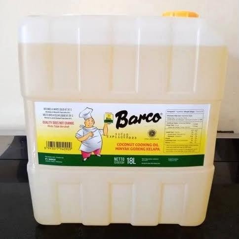 

Minyak Goreng Kelapa Barco 18liter jerigen ( via grab gojek )