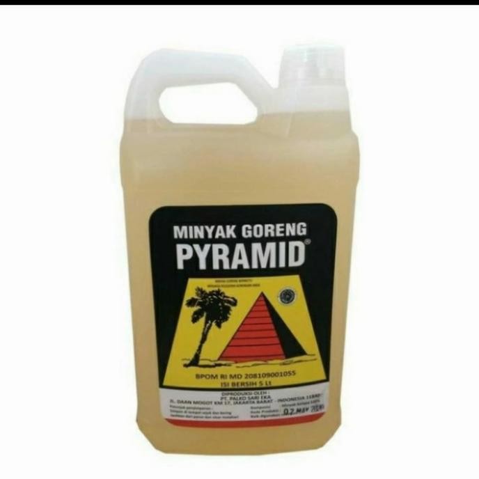 

minyak goreng Kelapa pytramid jeringen 5 liter