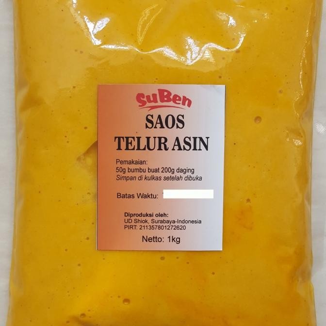 

suben saos telur asin (salted egg sauce) 1kg