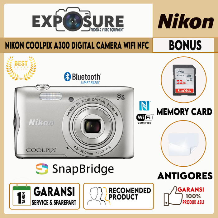 Nikon Coolpix A300 WIFI / Kamera Pocket Nikon Coolpix A300 WIFI NFC