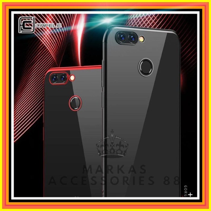XIAOMI MI8 LITE MI 8 LITE PLATING KORI SOFT JELLY LIST CASE CLEAR