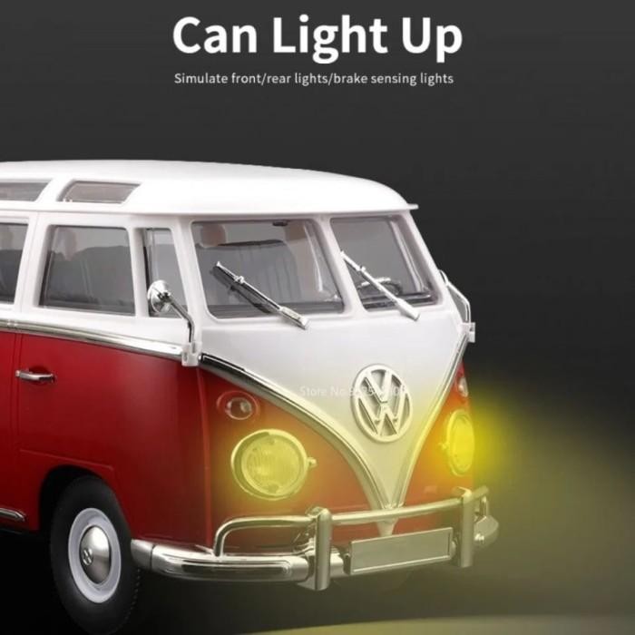 Rc Car Mobil Van Vw Combi Volkswagen Kombi D52 Mini 1/16 Mainan Anak