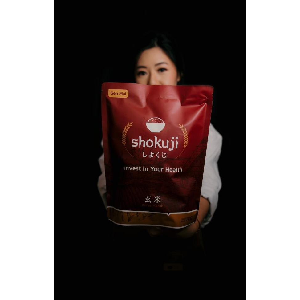 Shokuji Beras Merah Kemasan 10 Kg | Beras Merah Pulen