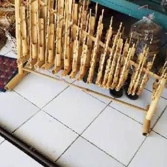 angklung 2 oktaf 18 nada bambu putih smp MRS02