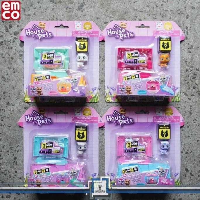 EMCO House Pets Pet Carrier House Diorama Playsets Bisa Gabung Tumpuk