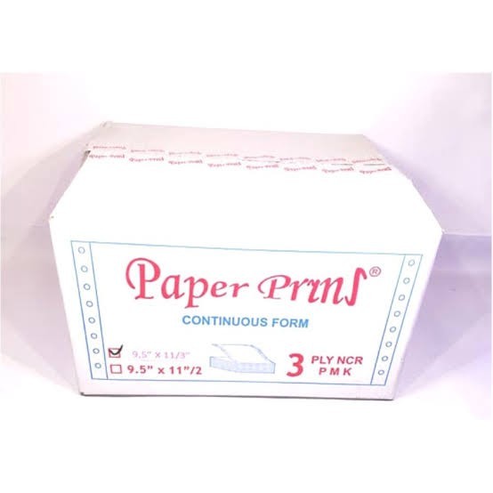 

Paper Print Kertas Continous Form- Paper Print 9,5" x 11" 3 Ply