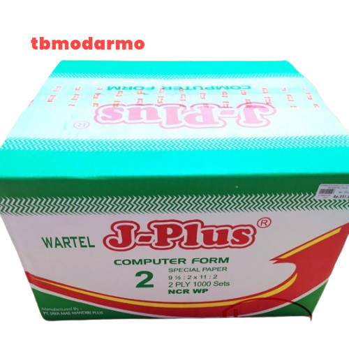 

Tbmo Continuous Form 9,5:2X11:2 J-PLUS 2 Ply Wartel / Kertas Komputer