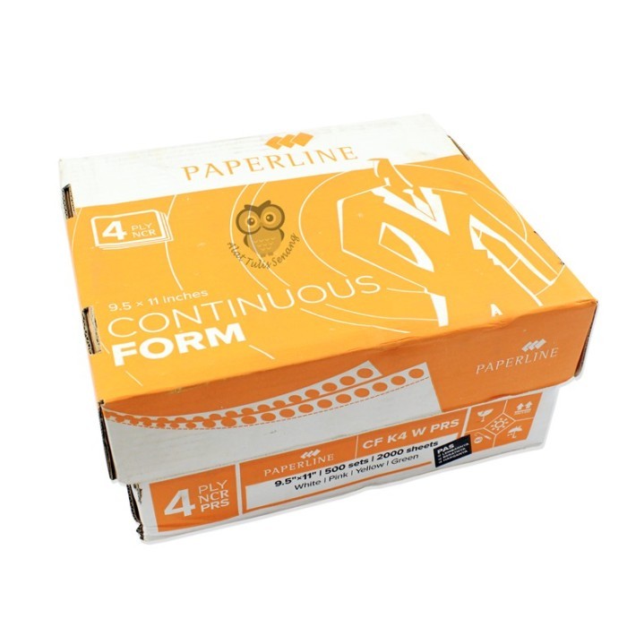 

Continuous Form 4 Ply Paperline CF K4 W PRS 500 SET