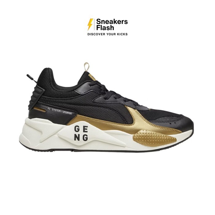 PUMA Gen G Rs X Black Gold Sepatu Sneakers Pria - 30793001 - Size 41