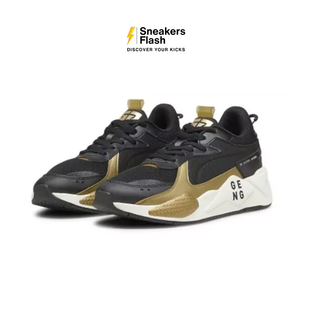 PUMA Gen G Rs X Black Gold Sepatu Sneakers Pria - 30793001 - Size 41