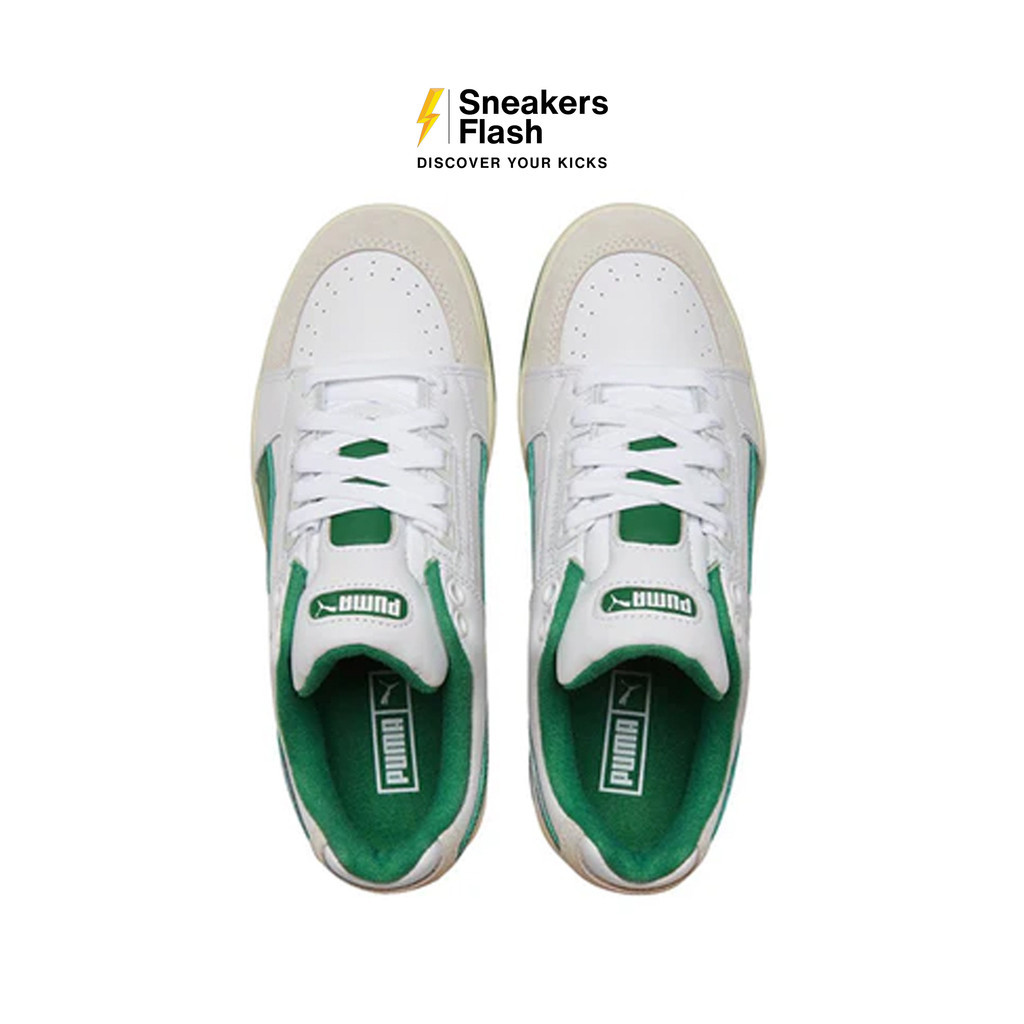 PUMA Slipstream Lo Retro White Archive Green Sepatu Sneakers Pria - 38469222 - Size 42.5