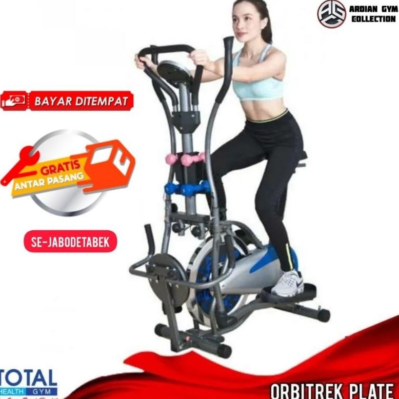 Selen Orbitrek Plate Eleptical Multifungsi Sepeda Statis