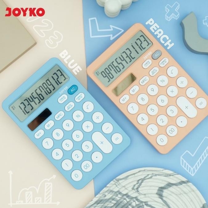 

TERSEDIA KALKULATOR STYLIST JOYKO CC-64CO CALCULATOR PASTEL COLOR FANCY CC64CO