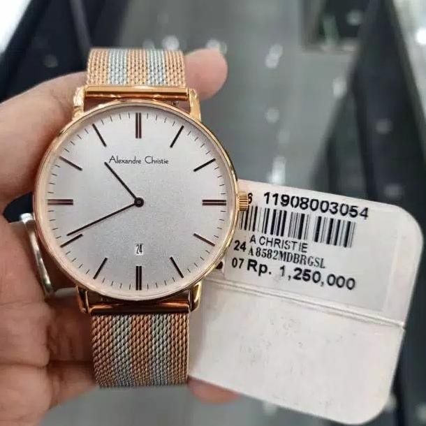 ALEXANDRE CHRISTIE AC8582 AC 8582MD BLUE SILVER COUPLE