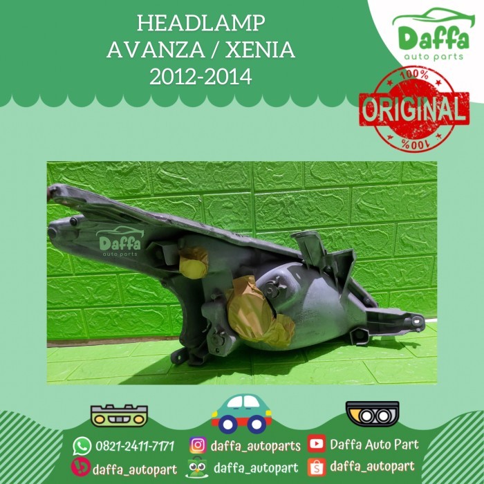HEADLAMP HEADLIGHT LAMPU DEPAN MOBIL AVANZA XENIA 2012 2013 2014 ORI