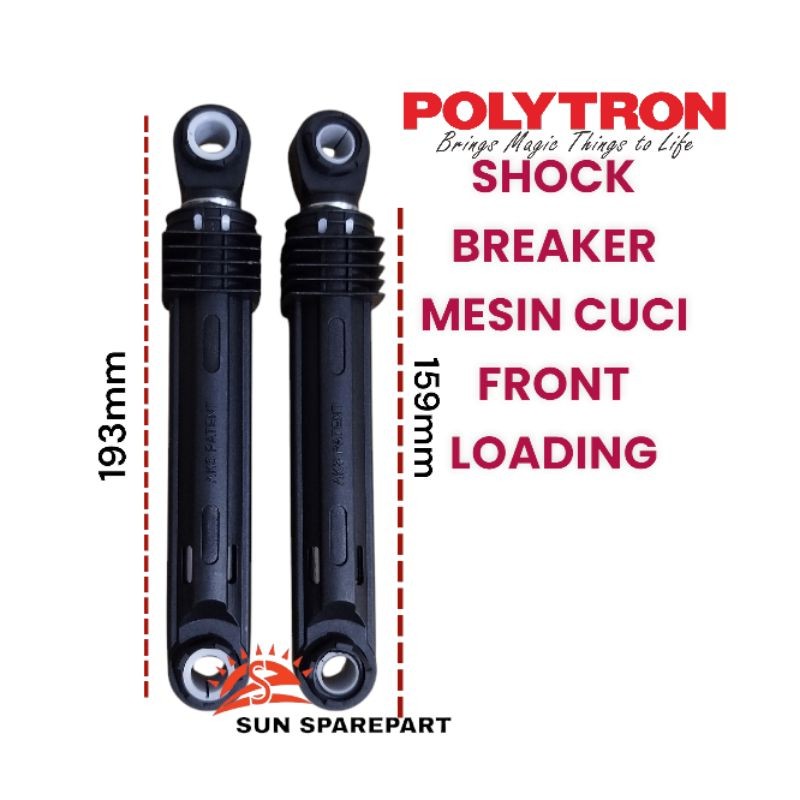 shock breaker mesin cuci Polytron front loading