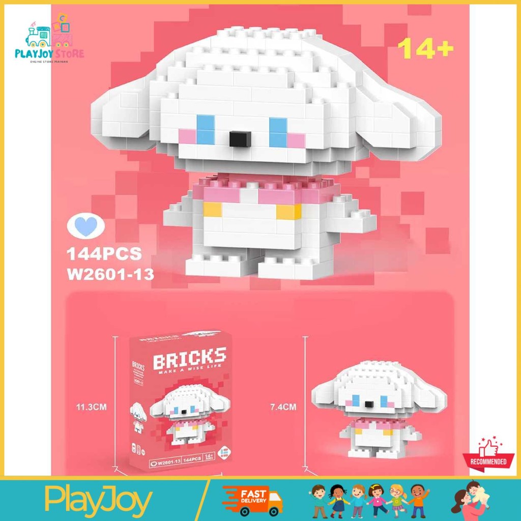 BRICKS Mainan Balok Susun Karakter Cinnamoroll LEGO Figure 144PCS - W2601-13