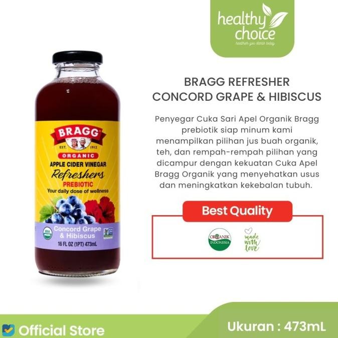 

Bragg Organic ACV Refreshers Concord Grape & Hibiscus 473ml