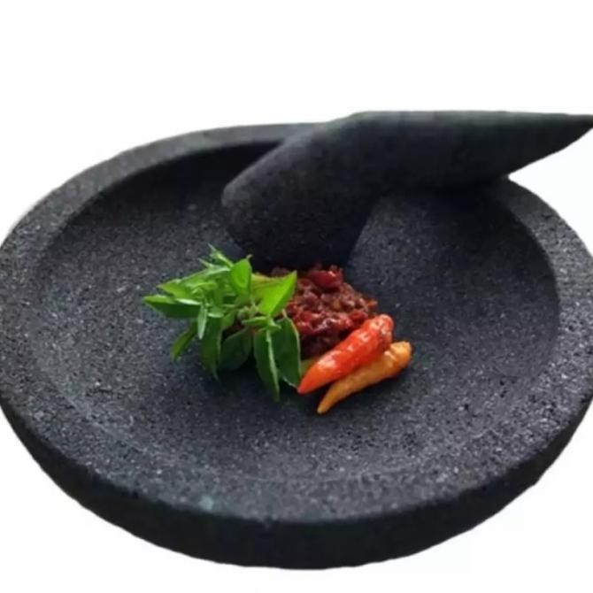 

1 Set Cobek Dan Ulekan Batu Asli Batu Gunung SM88