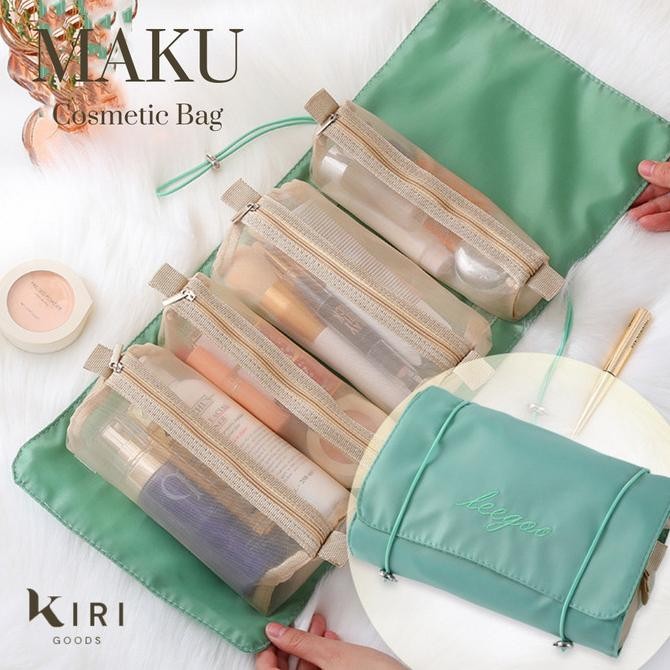 Sale KiriMaku Tas Kosmetik Travel Pouch Skincare Cosmetic Bag Organizer