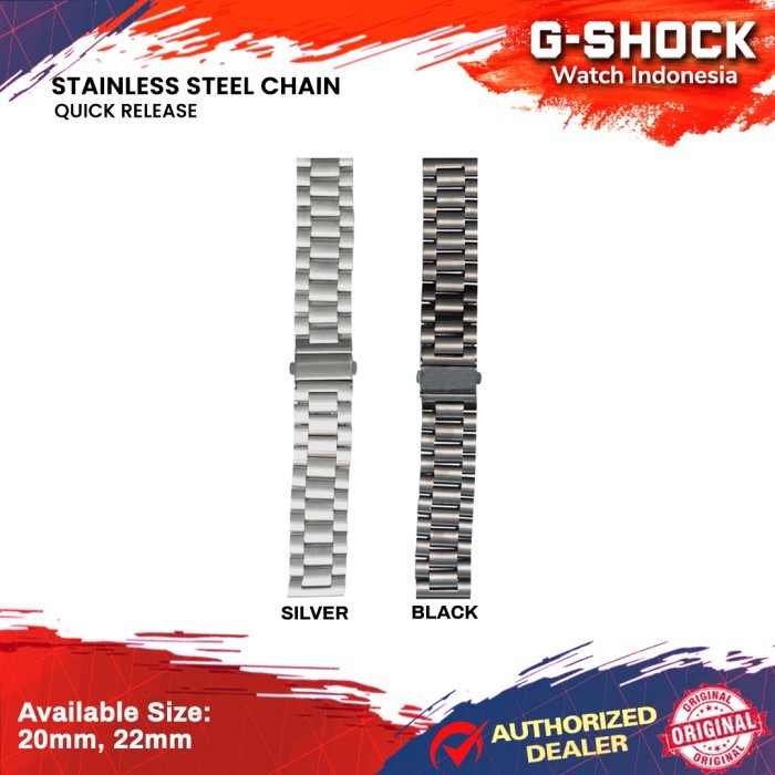 Strap Stainless Chain Besi Rantai Smartwatch GT2 GT 2 20mm 22mm