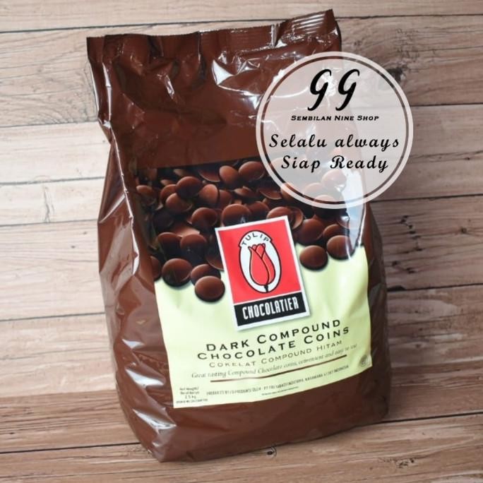 

Tulip Dark Compound Coin 2,5 Kg Dark Chocolate Cokelat Coklat Kancing Diskon