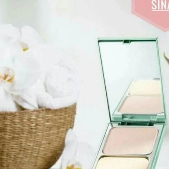 bedak padat ristra dual Compact 02 b glow beige