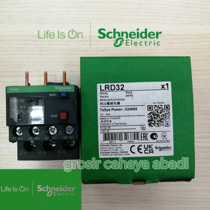 OVERLOAD KONTAKTOR SCHNEIDER LRD32/LRD 32 23A-32A/OVERLOAD SCHNEIDER TERMURAH
